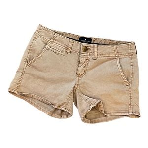 AEO AMERICAN EAGLE Shortie shorts tan chino Size 2